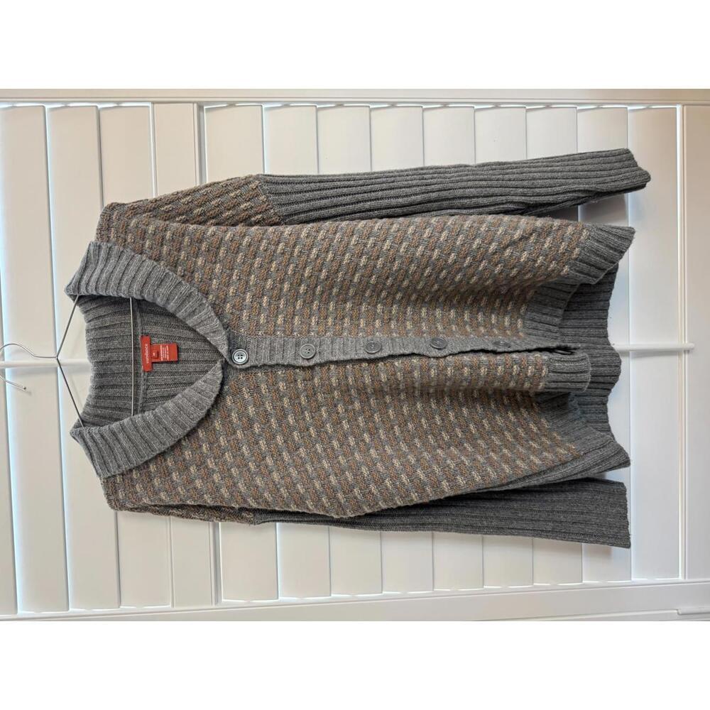 Sundance wool blend button down knit sweater size Medium